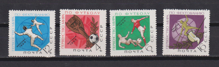 RUSIA U.R.S.S.1966 SPORT MI. 3226-3229 MNH