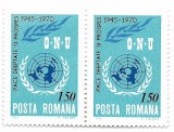 Romania (351) - 25 de ani de la infiintarea O.N.U., 1970 - neobliterata, bloc de 2