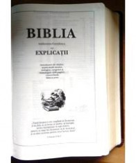 Biblia cu explicatii si concordanta foto