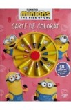 Minions: The Rise of Gru Carte de Colorat cu 12 Creioane, 48 Pagini Ilustrate Alb-Negru pentru Copii 3-7 Ani