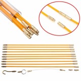 Bara Fibra Sticla Tragere Cabluri 10m x 4mm + 5 Capete. Sarpe Electric Instalatii MYYM FY UTP FTP Internet Audio Video