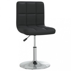 vidaXL Scaun de birou, negru, piele ecologică
