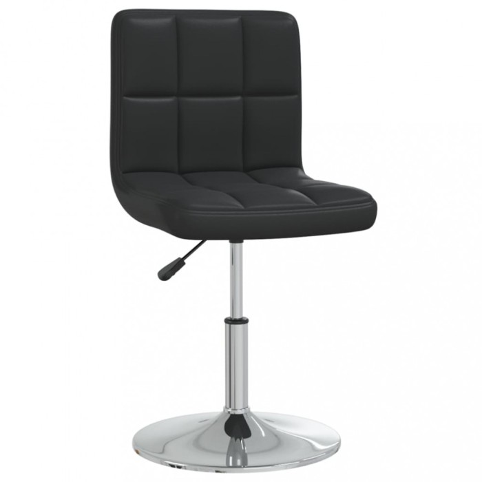 vidaXL Scaun de birou, negru, piele ecologică