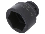 Cap tubular 6-puncte cu impact HEX 46mm 3/4 oțel Bahco