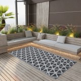 VidaXL Covor de exterior, ARAKIL negru, 160x230 cm, PP