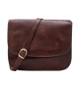 Geanta Dama Piele Naturala Maro Tip Postas Tolba Umăr Made Italy 26x12x20