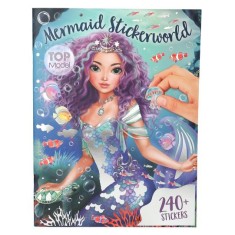 Carte cu stickere, Depesche, Top Model, Metallic Mermaid