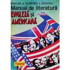 Manual De Literatura Engleza Si Americana - Bantas Clontea Branzeu ,554583