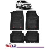 Covorase Auto TeamCar&reg; Tip Tavita Compatibile Renault Kadjar (2015-2024) Negru Material Rezistent, Cauciuc