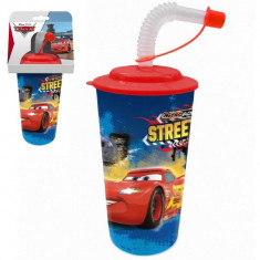 Pahar cu pai 3D Cars 400ml SunCity CAC101408 B3502925 foto