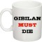 Cana alba personalizata &quot;Gibilan must die&quot;, INOVATIX&reg;. 330ml