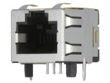 Soclu RJ45 Cat 5e Ecranat pentru PCB THT 8P8C
