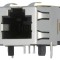 Soclu RJ45 Cat 5e Ecranat pentru PCB THT 8P8C