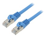 Patch cord F/UTP 6 litat CCA PVC albastru 10m 26AWG