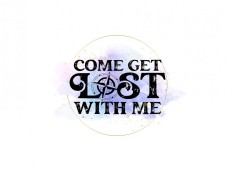 Sticker decorativ Come Get Lost with Me, Multicolor, 75 cm, 5360ST foto