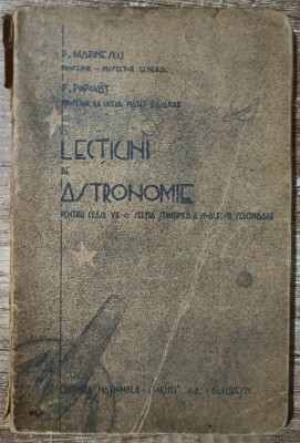 Lectiuni de astronomie - P. Marinescu, P. Popovat// 1939 foto