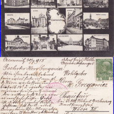 Cernauti (Bucovina ) -Sinagoga. Iudaica-cenzura WWI, WK1- rara