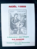 Cumpara ieftin RUANDA 1989 arta pictura Rubens ,Crăciun bloc NESTAMPILAT