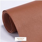 Rola din Piele Ecologica, Culoare Maro Deschis Pentru Reconditionare si Retapitare Canapea, Scaun, Interior Auto, Autoadeziv Puternic, Usor de Aplicat