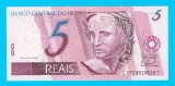 Bancnotă Brazilia (pick 244A) 5 Reais 1997 UNC serie: C 97140205.. C