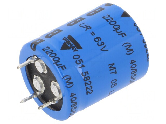 Condensator Electrolitic SNAP-IN 2.2mF 63VDC 25x30mm 20%