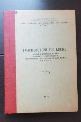 Instrucțiuni de lucru privind protecția muncii specifice activităților &amp;Icirc;ntreprinderii de Extracție Gaz Metan Mediaș foto