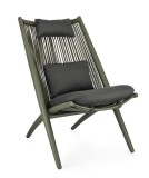 Cumpara ieftin Set 2 fotolii verde gri antracit Aloha 66x84x98 cm