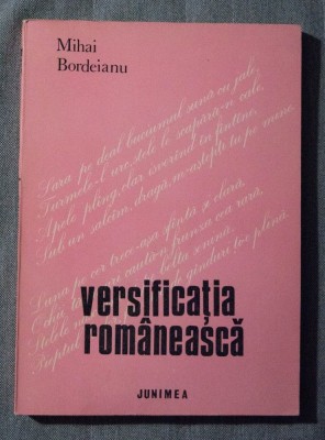Mihai Bordeianu - Versificația rom&amp;acirc;nească foto