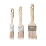 Set 3 pensule plate pentru vopsit 25, 38, 50 mm, PET, maner lemn