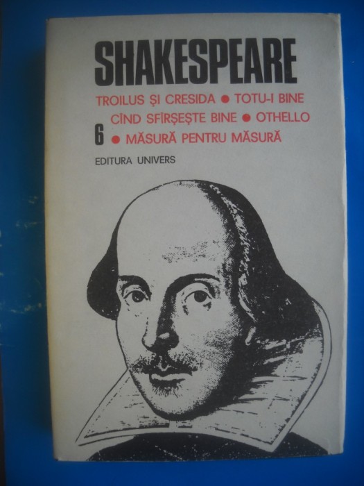 HOPCT TEATRU -SHAKESPEARE EDIT UNIVERS VOL 6 - 1987 OTHELLO - 510 PAGINI