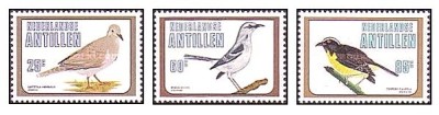 Antilele Olandeze 1980 - Pasari, serie neuzata foto