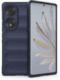 Husa Wave din Silicon compatibila Honor X7 Anti-Shock, Albastru inchis, Oem