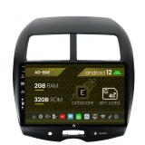 Cumpara ieftin Navigatie Mitsubishi ASX Peugeot 4008 (2010-2018), Android 12, E-Octacore 2GB RAM + 32GB ROM, 10.1 Inch - AD-BGE10002+AD-BGRKIT267