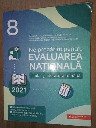 Ne pregatim pentru evaluarea nationala. Limba si literatura romana 2021- C.Sapoiu, M.Dobos