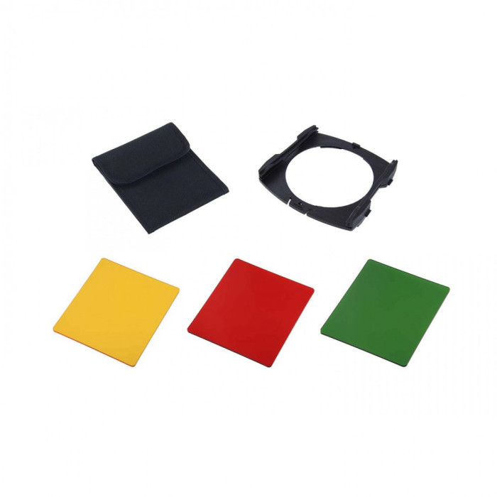 Kit 3 filtre full color + holder compatibil Cokin P