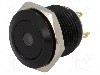 Intrerupator anti-vandalism, OFF-(ON), &Oslash;16mm, ONPOW - GQ16F-10D/J/Y/12V/A