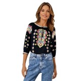 Bluza tip ie dama R24, negru/galben , marimea M