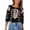 Bluza tip ie dama R24, negru/galben , marimea 2XL
