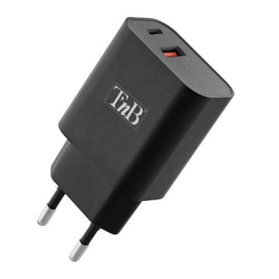 TNB USB TYPE-C PD + USB-A 30W WALL CHARGER - black foto