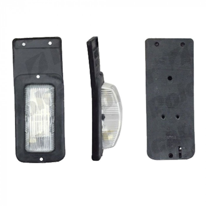 Lampa gabarit auto BestAutoVest 12/24V, culoare Alba , 55x135x35mm, cu suport fixare cauciucat, 1buc Kft Auto