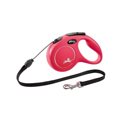 LESA PENTRU CAINI KERBL FLEXI CLASSIC CU FIR M 5M 20KG RED foto