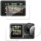 Folie Protectie Lentila si Display Telesin OA-FLM-007 pentru DJI Osmo Action 3 si 4