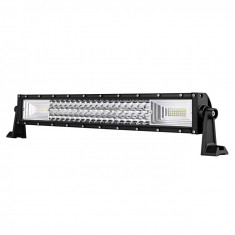 LED Bar Auto 324W, leduri pe 3 randuri, 12V-24V, 22680 Lumeni, 21,5&quot;/54,6 cm, Combo Beam 12/60 Grade