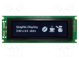 Afișaj LCD grafic 240x64 FSTN Negative RAYSTAR OPTRONICS 180x65x12,3mm LED alb