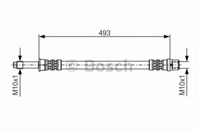 Conducta / cablu frana MERCEDES SPRINTER 3-t bus (903) (1995 - 2006) BOSCH 1 987 476 294 foto
