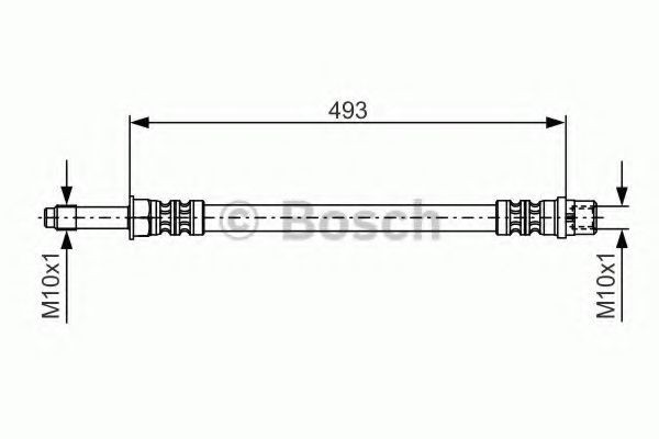 Conducta / cablu frana MERCEDES SPRINTER 3-t bus (903) (1995 - 2006) BOSCH 1 987 476 294