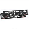 Set 2 Suport Număr &Icirc;nmatriculare Auto GTI Volkswagen Negru 520x110mm Plastic Rezistent UV