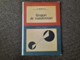Grupuri De Transformari Introducere Elementara - A. Haimovici RF19/0
