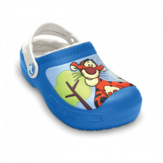 Saboti Crocs Winnie the Pooh Eeyore Lined Clog Albastru - Sea Blue