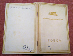 Libret Tosca de Giacomo Puccini - Teatrul de Opera si Balet al R.P.R. foto